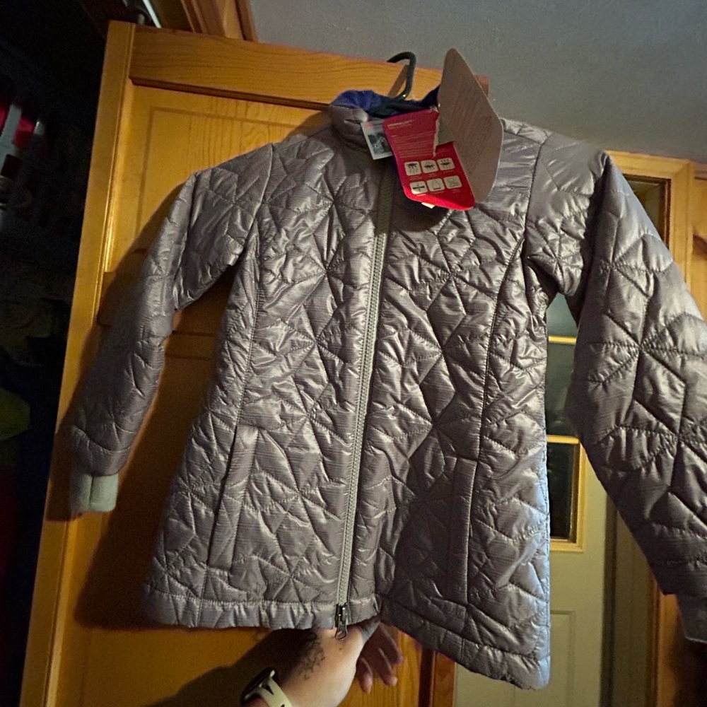 L.L. Bean Kids Puffer Jacket - Silver with tags